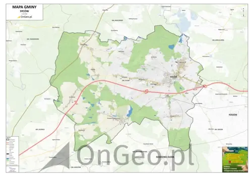 Mapa gminy Syców